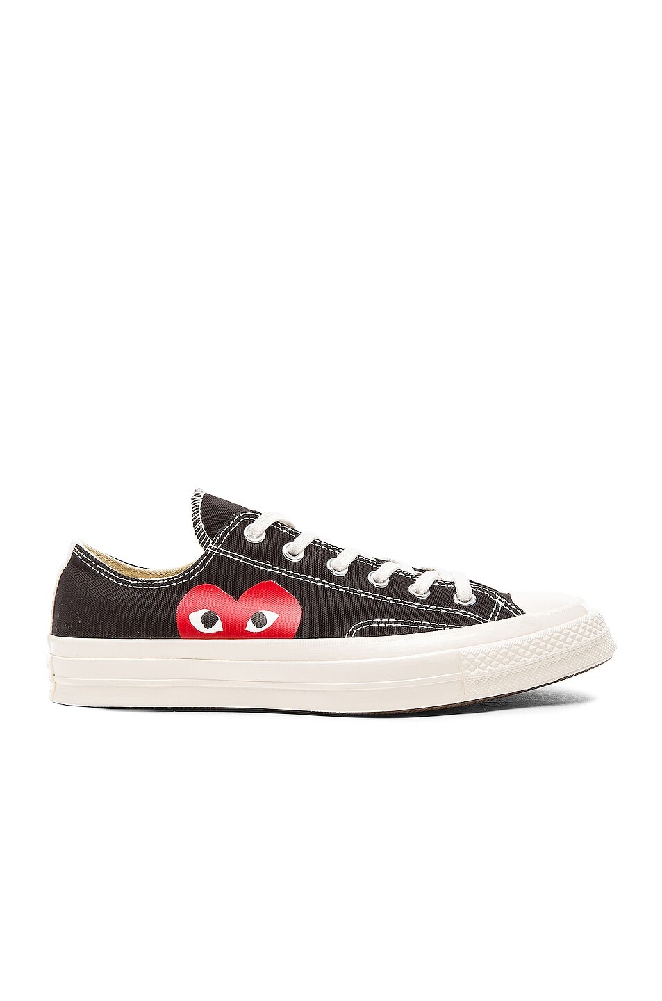 Низкие кеды Converse из плотной ткани с крупной эмблемой Comme Des Garcons Play, черный