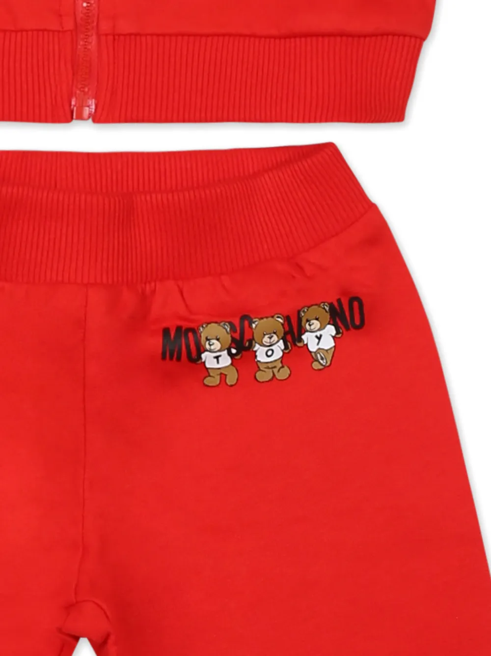 Спортивный костюм с логотипом Moschino Kids, красный — фото 3