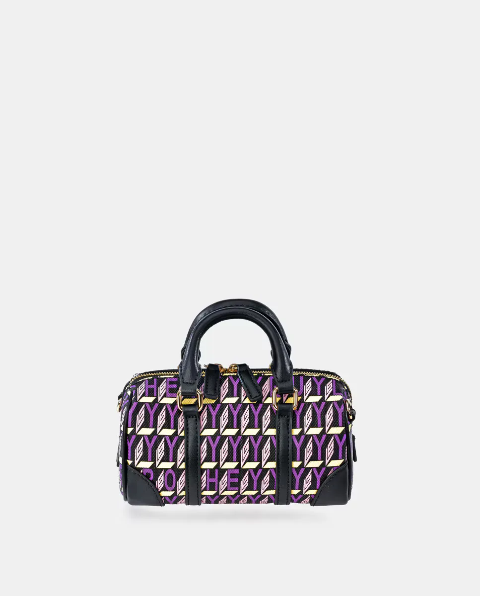 

Мини-сумочка El Caballo из канвы с фиолетовым принтом Guy Laroche, фиолетовый