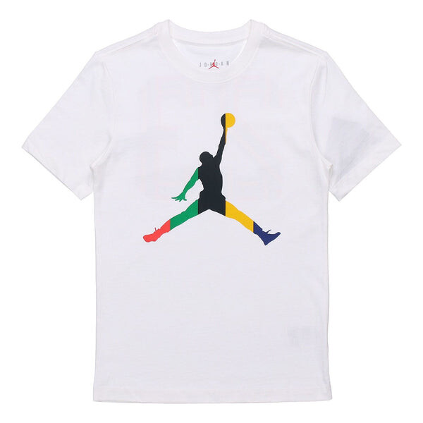 

Футболка спортивная ДНК Jumpman круглый ворот короткий рукав Air Jordan, белый