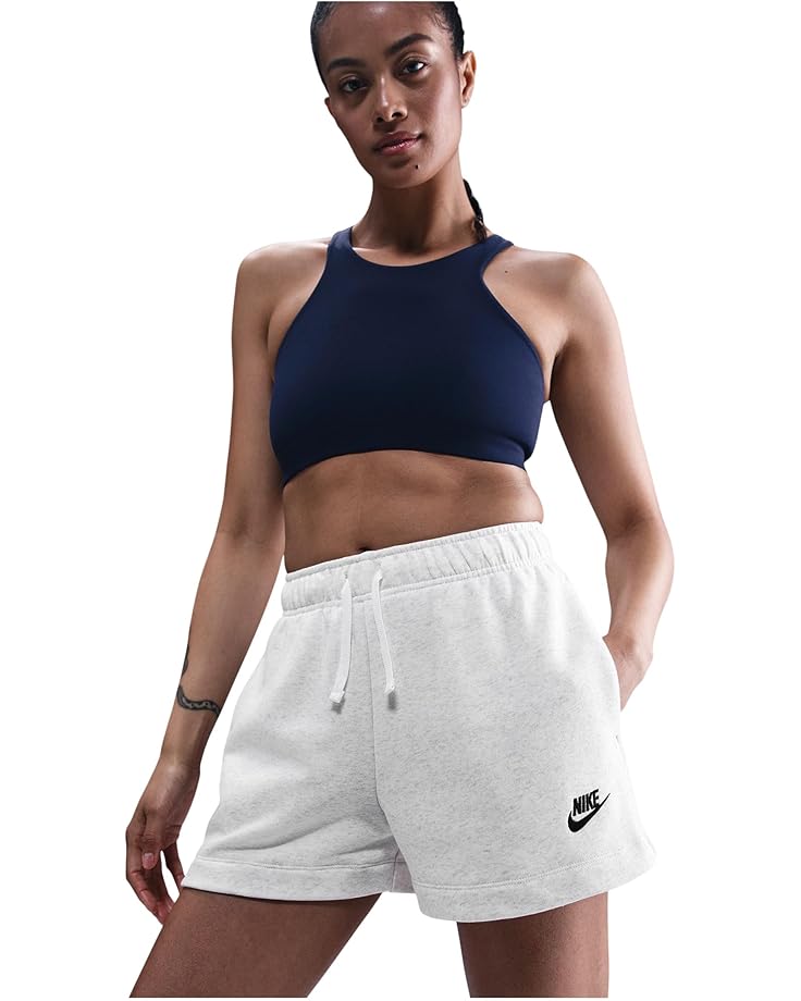 

Шорты Nike Sportswear Club Fleece Mid-rise Shorts, цвет Birch Heather/Black