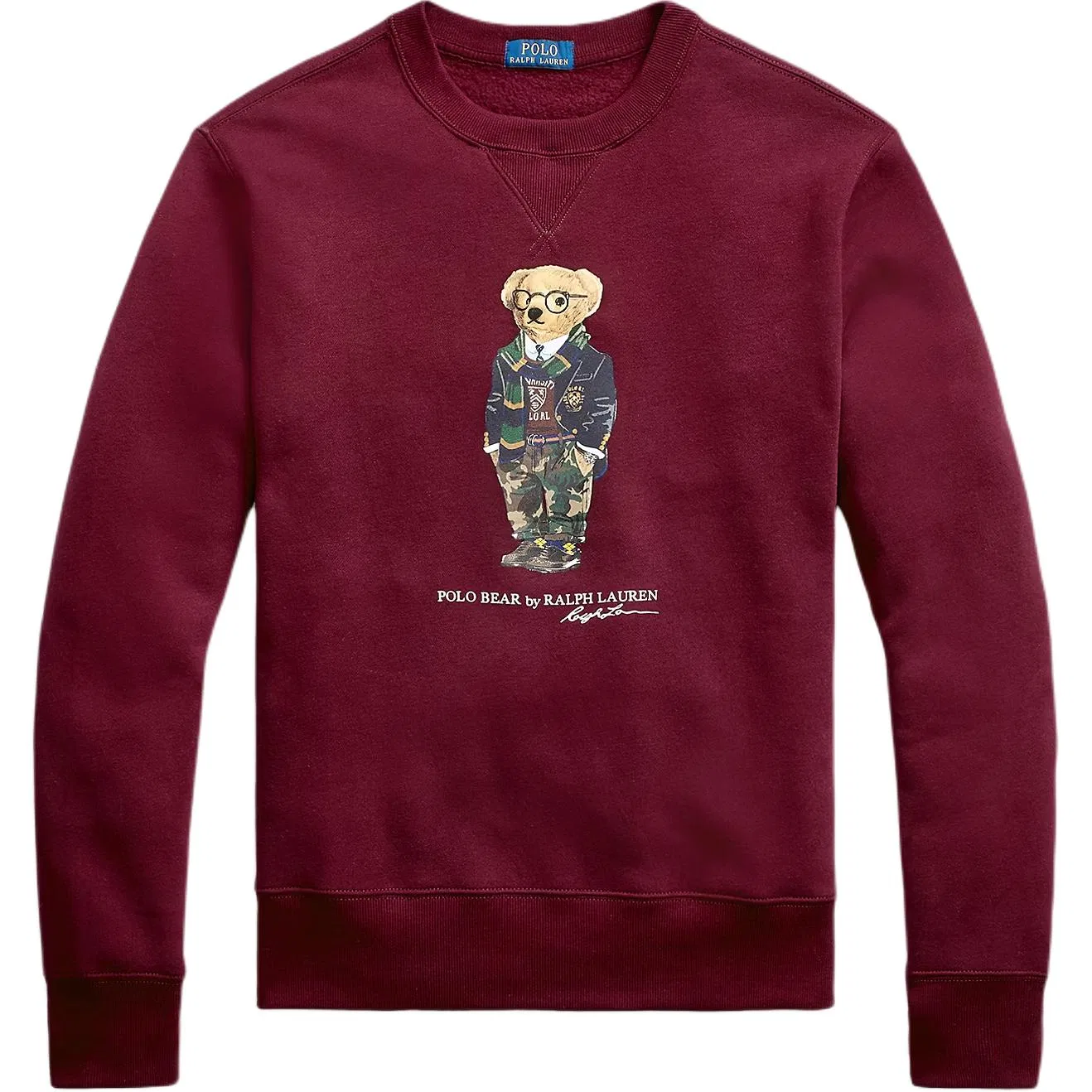Свитшот с вышивкой Polo Bear красный Polo Ralph Lauren