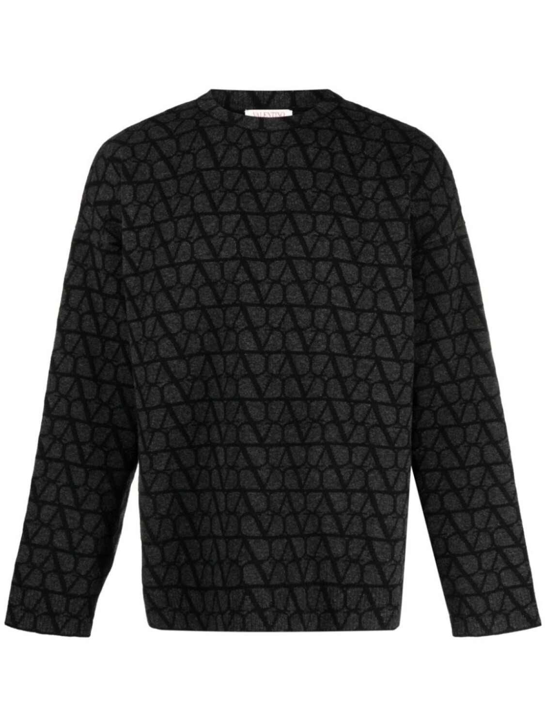 

Valentino Garavani джемпер с узором Toile Iconographe, серый