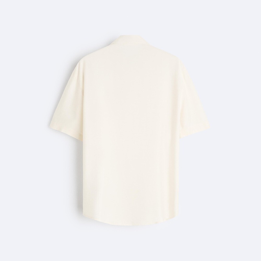 

Рубашка Zara Viscose - Silk, кремовый