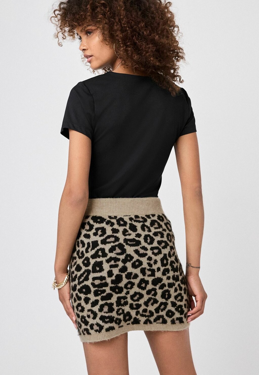 

Мини-юбка LEOPARD ANIMAL PRINT SHORT Next, светло-коричневый