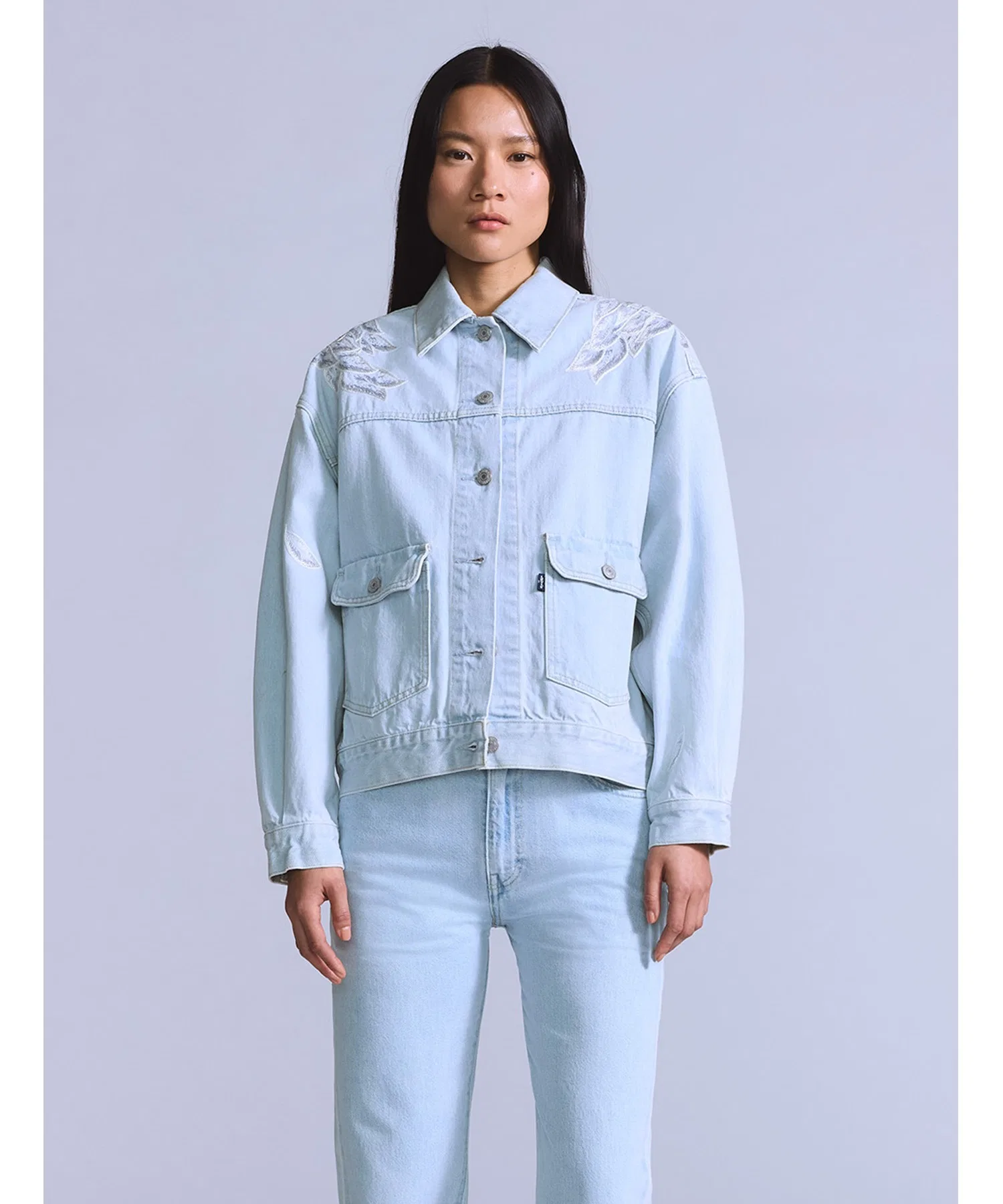 Джинсовая куртка Levi's BLUETAB™ BLISS Trucker Jacket, светло-индиговый