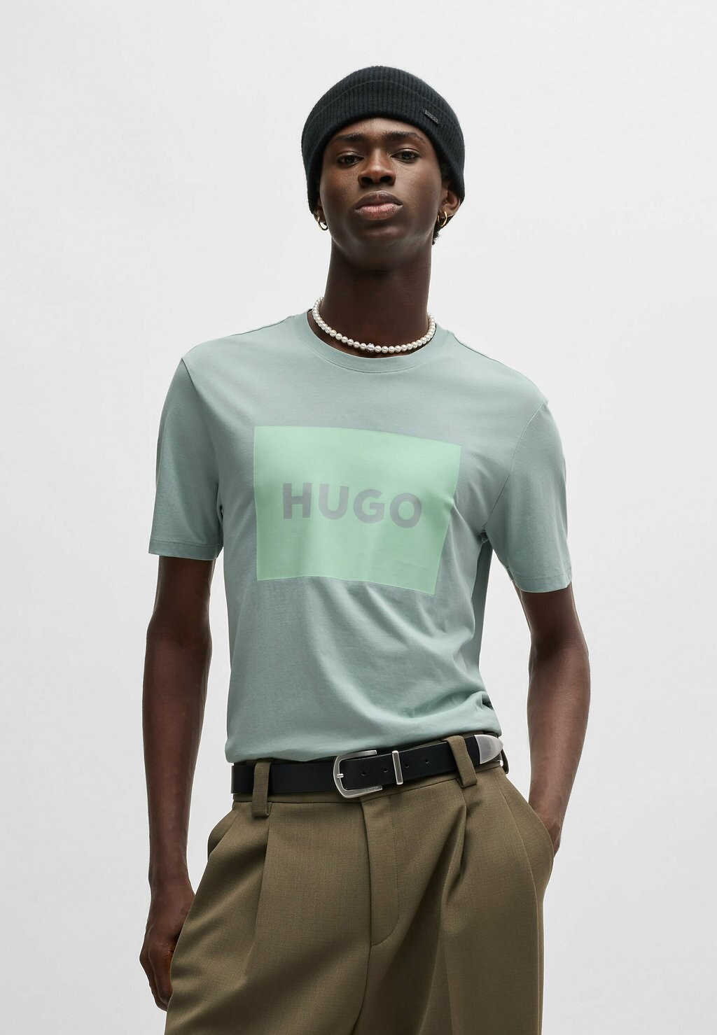

Футболка с принтом DULIVE222 HUGO, серый