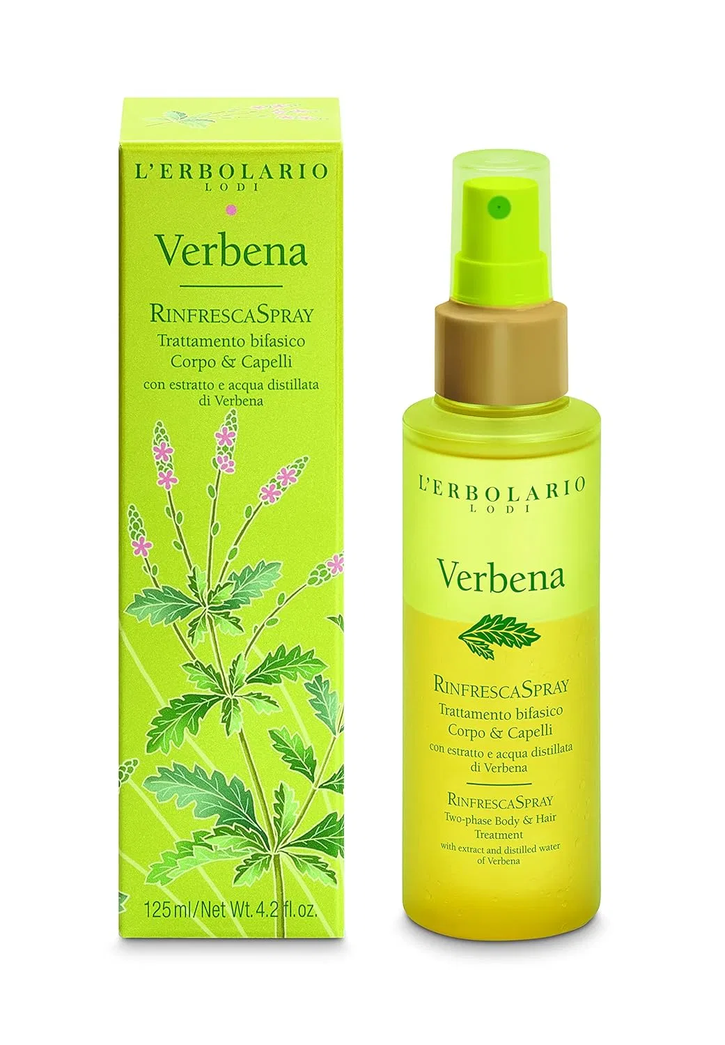 Двухфазный спрей для тела и волос Verbena 125 мл L'Erbolario