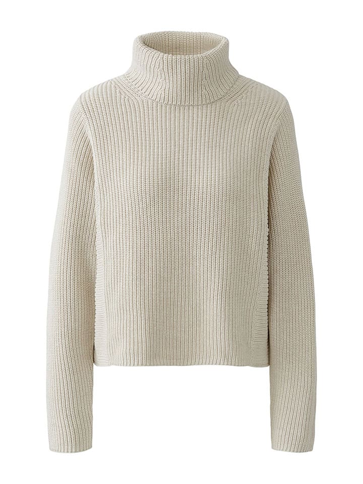 

Oui Кремовый свитер с высоким воротником