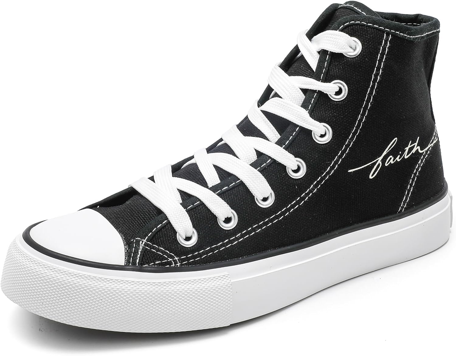 

Белые кроссовки OPOEE для женщин, высокие кеды из ткани, шнуровка, повседневные теннисные кроссовки, мужские тканевые кроссовки, женские кроссовки