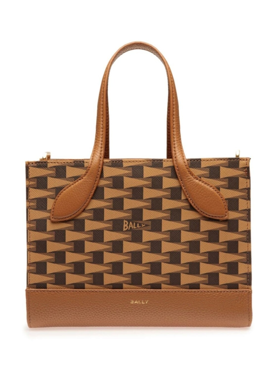 

Bally сумка-тоут с принтом Keep On Pennant, коричневый