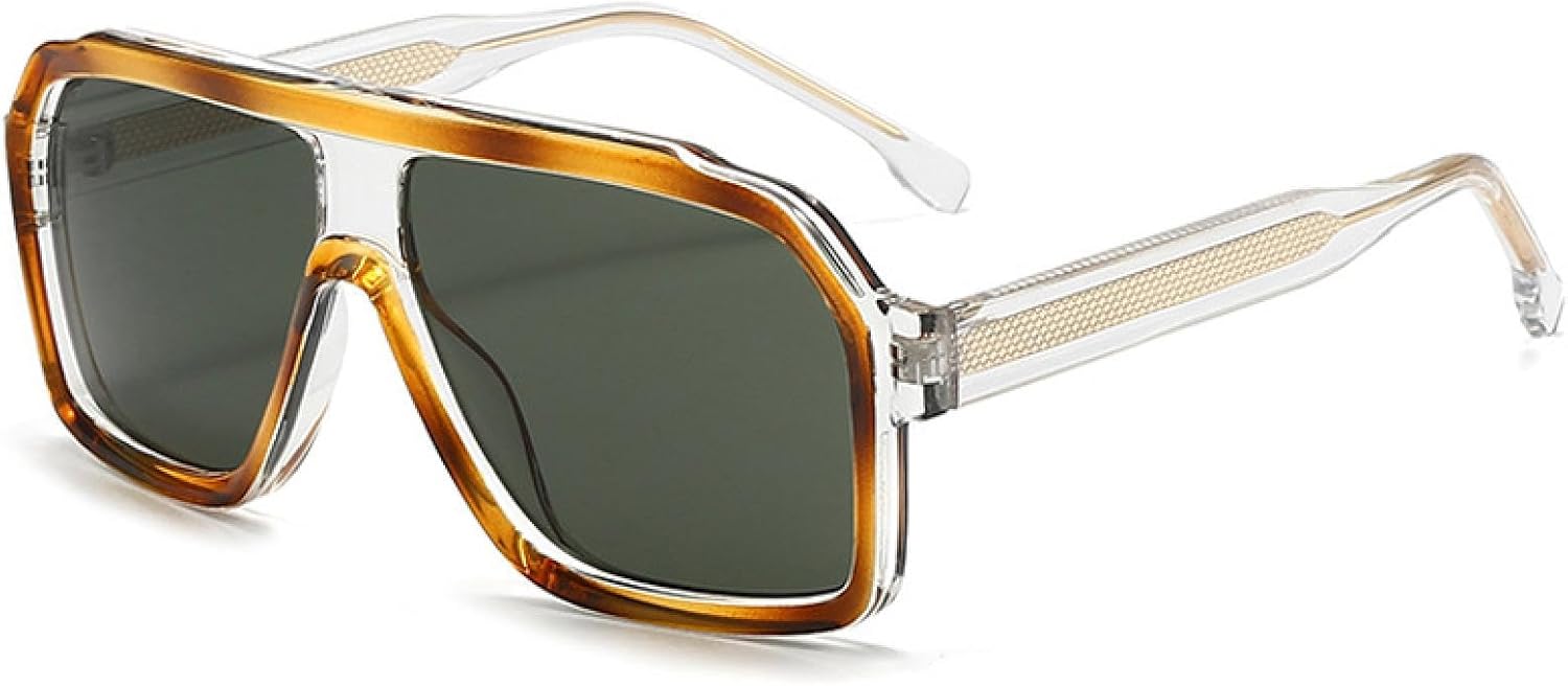 

Мужские солнцезащитные очки в стиле ретро, ​​модные женские солнцезащитные очки с градиентным переходом, роскошные солнцезащитные очки UV400 для активного отдыха и вождения TVTBBVV, Amber Dark Green