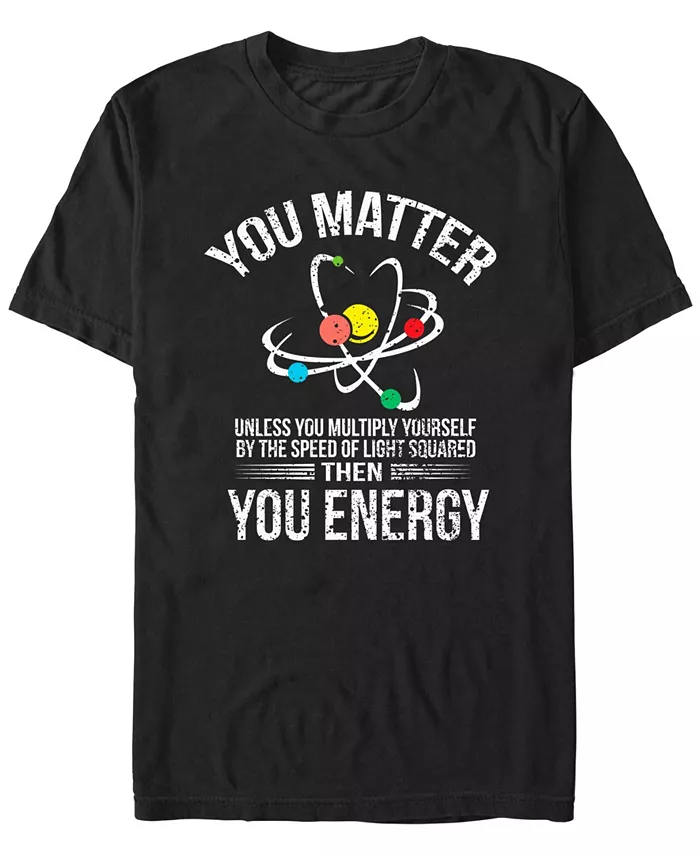 

Мужская футболка с коротким рукавом You Matter You Energy Design By Humans, черный
