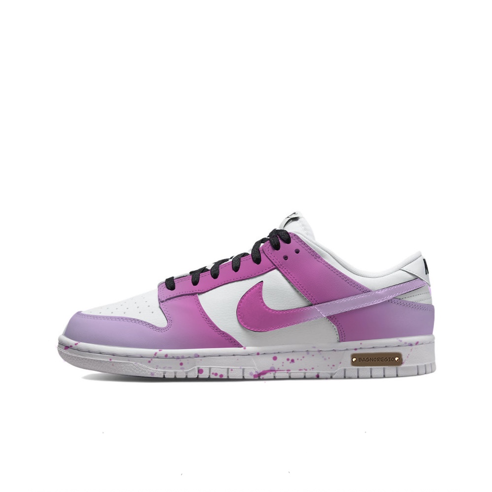 

Кроссовки Nike Dunk Skateboarding Shoes Men Low-top Pink/white, белый