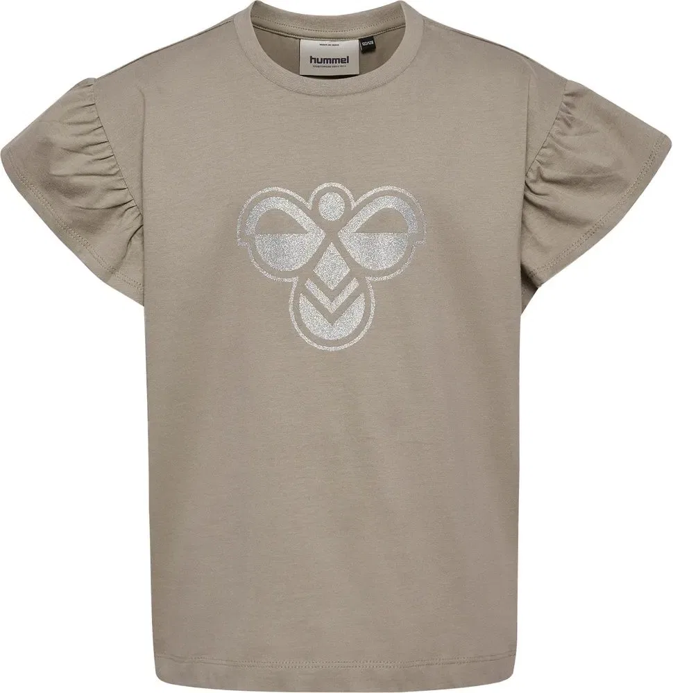 Футболка с рюшами, Hummel, серый