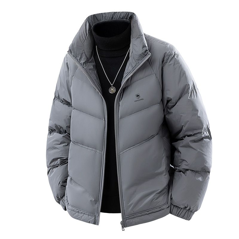 

Пуховик Unisex Stand Collar Moderate Others VanCamel, темно-серый