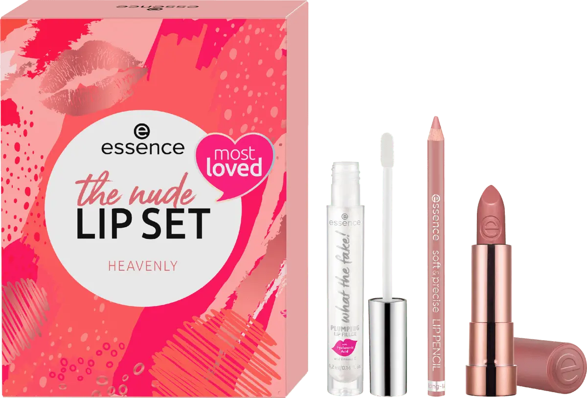 

Подарочный набор The Nude Lip Heavenly 3 шт. 1 шт. essence