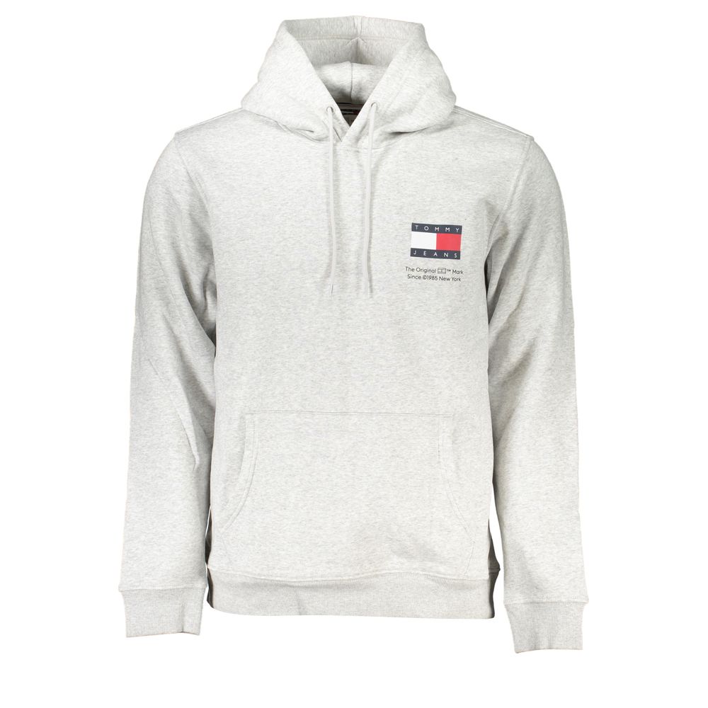 

Шикарная серая флисовая толстовка с капюшоном для мужчин Tommy Hilfiger