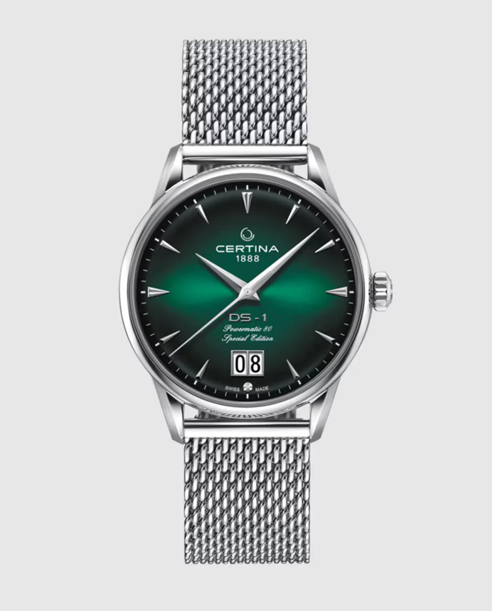 

Certina DS 1 C0294261109160 автоматические мужские часы из стали, серебряный