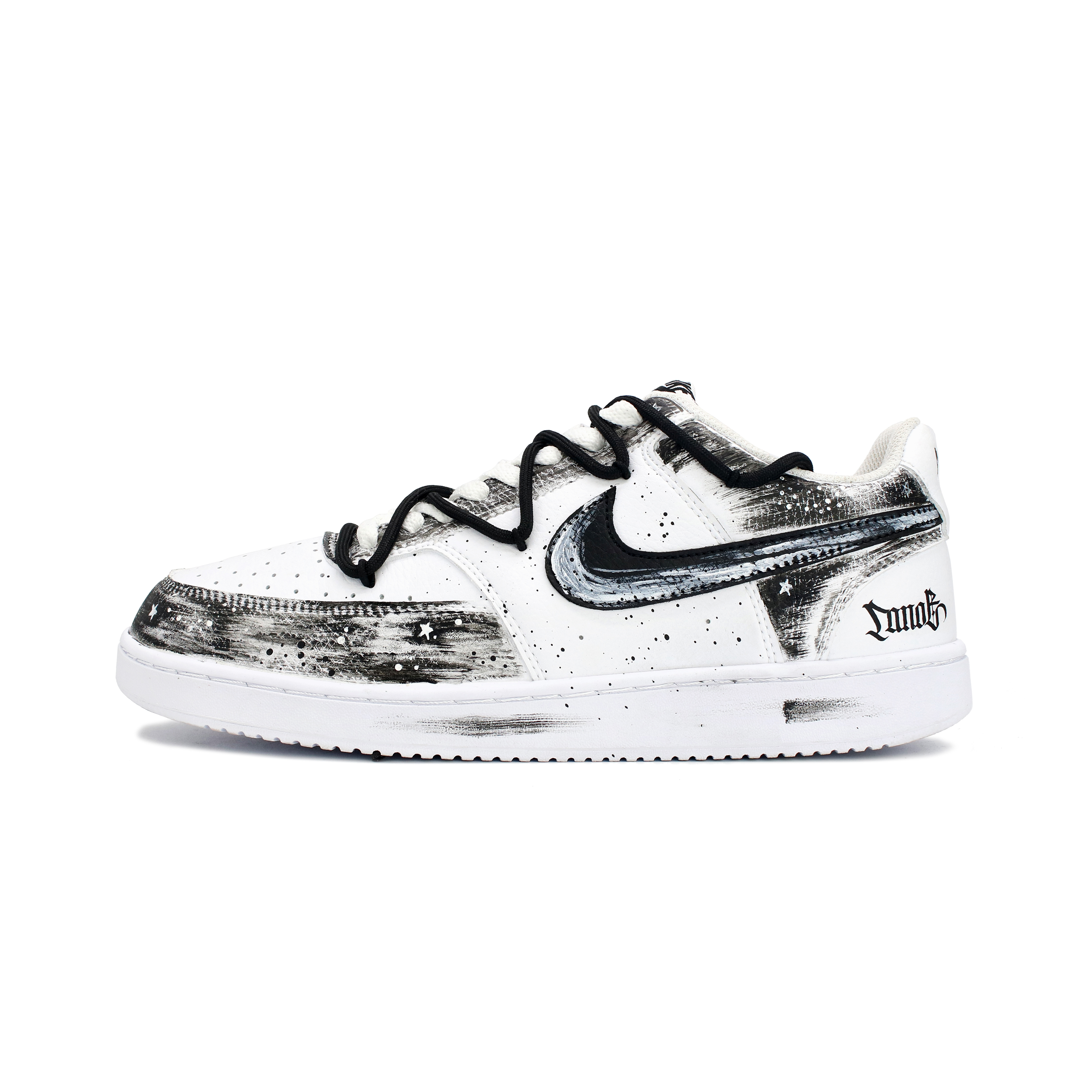 

Nike Кроссовки для скейтборда Court Vision 1 с противоскользящим износостойким верхом, мужские, черно-белые