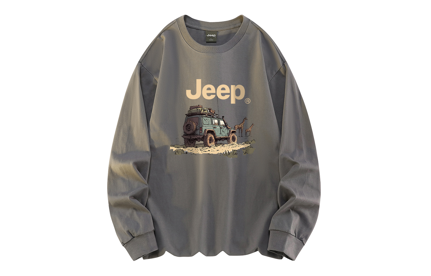 

Футболка Unisex Crew Neck Moderate Straight Fit Jeep, темно-серый