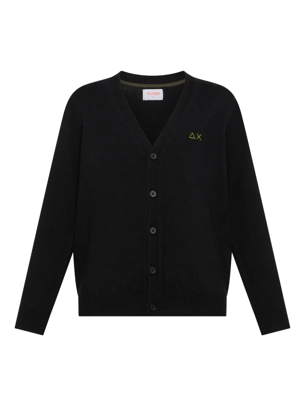 

Кардиган с пуговицами и логотипом Sun68 Kids, черный
