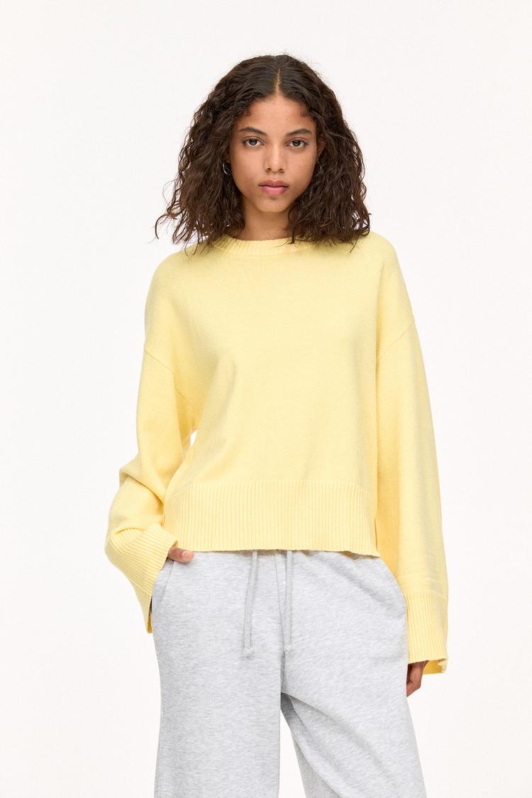 

Джемпер с длинными рукавами Pull And Bear, желтый