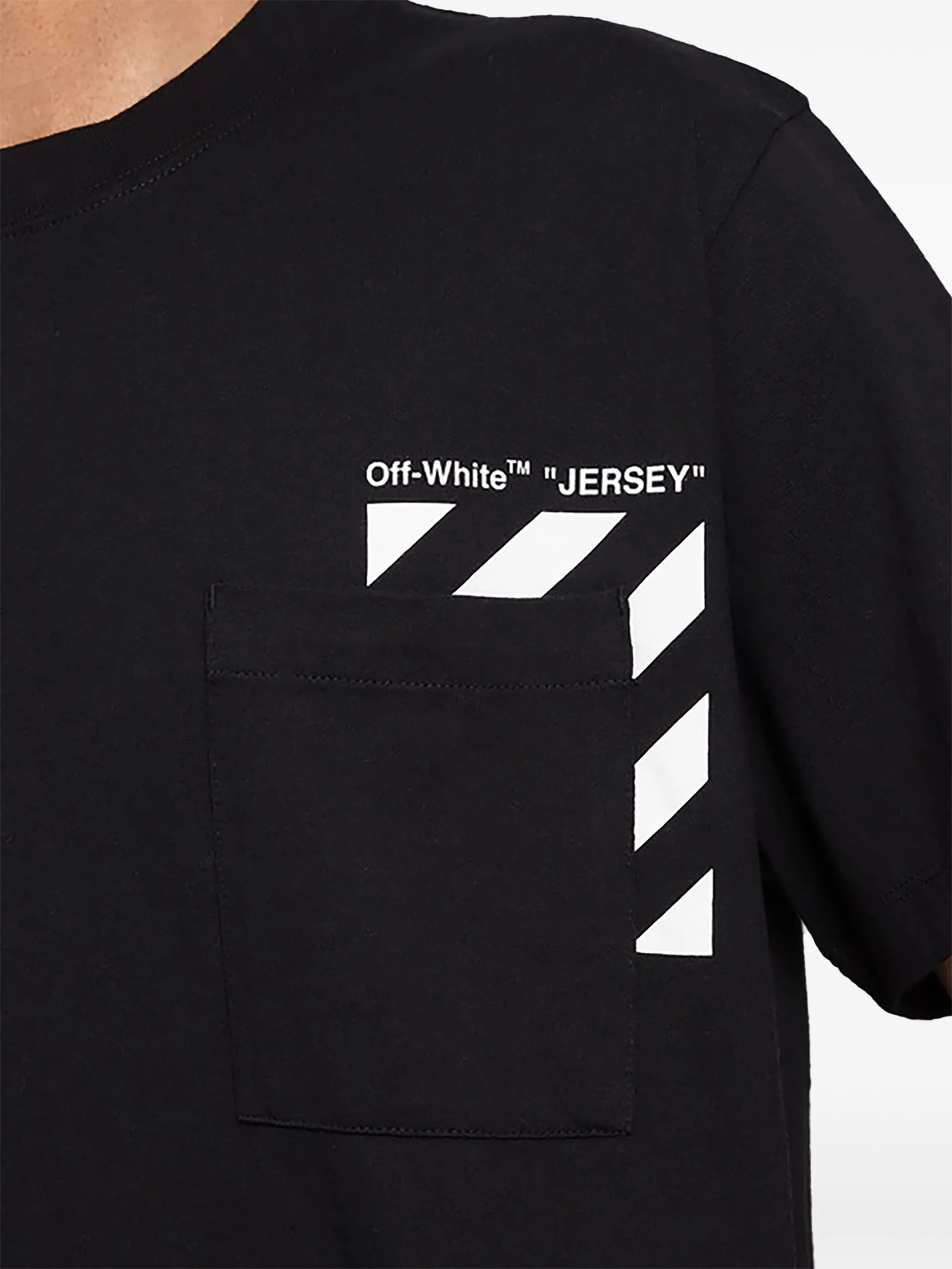 Тонкая футболка с карманом Off-White, черный — фото 2