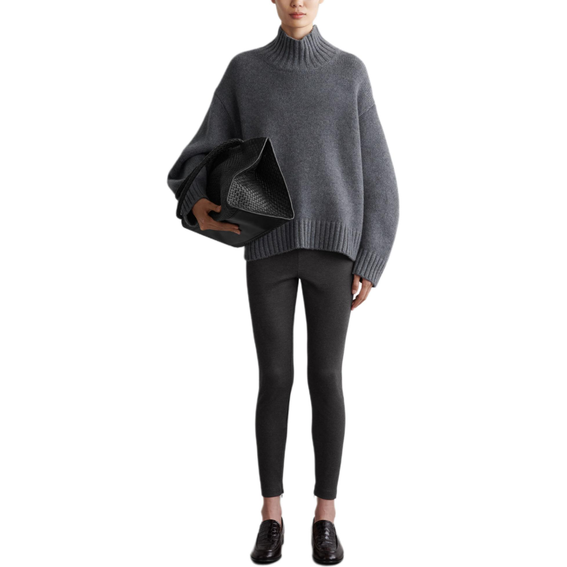 

COS Женские повседневные брюки темно-серого цвета