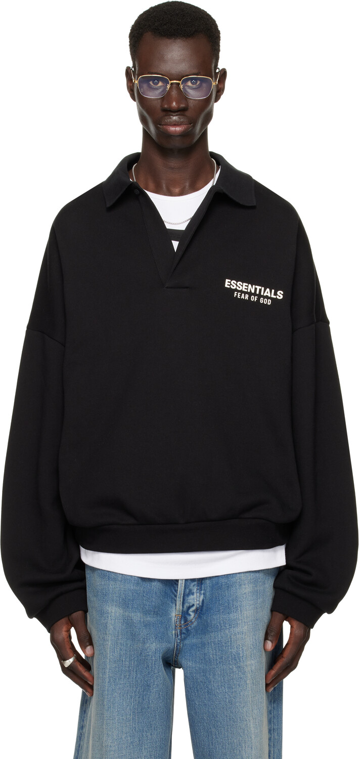 

Поло из флиса Fear of God EENTIAL Fear of God ESSENTIALS, черный