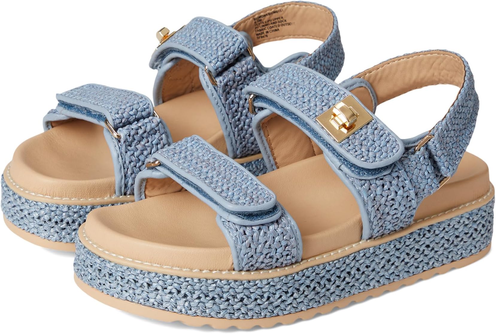 Сандалии Steve Madden Bigmona, цвет Blue Raffia