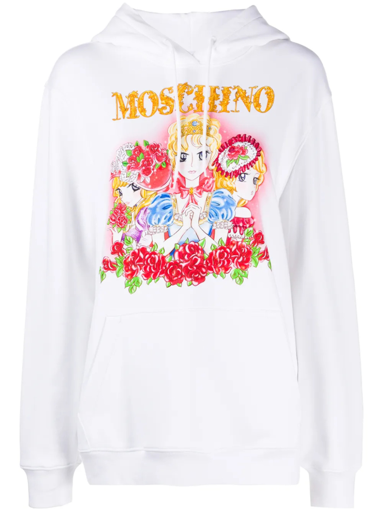 

Moschino худи с принтом, белый