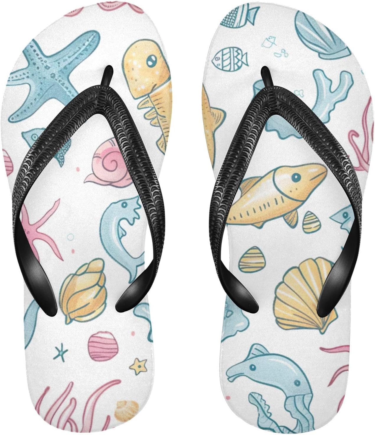 

Звездчатый морской ракушечный босоножка для пляжа, лета, повседневная Сандалии для женщин и мужчин Kfbe, Ocean