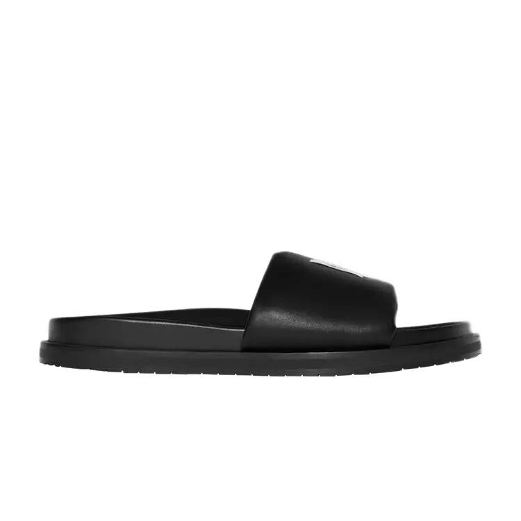 

Кроссовки Amiri Leather Slide Black White, черный