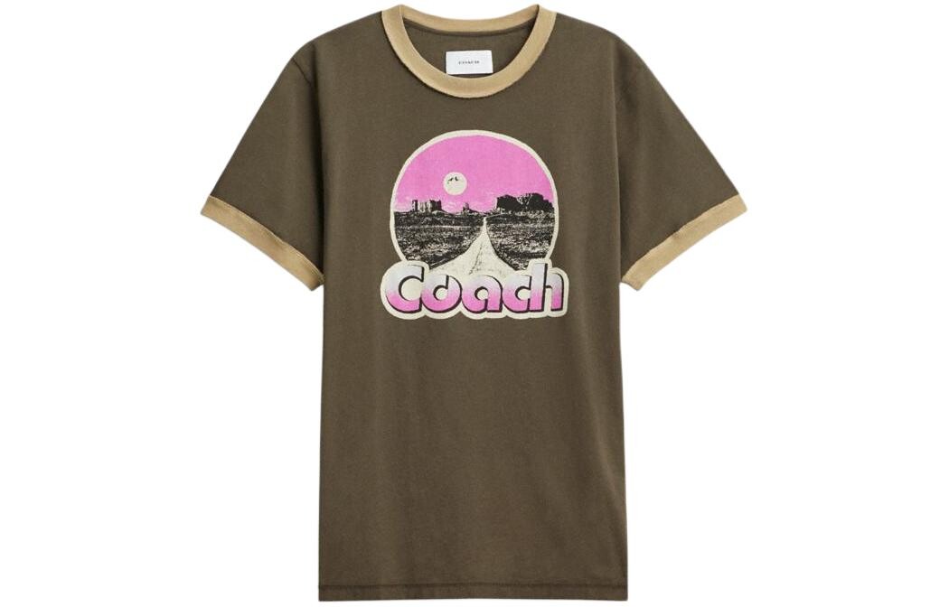 

ТРЕНЕРА Мужская футболка COACH, цвет Brown