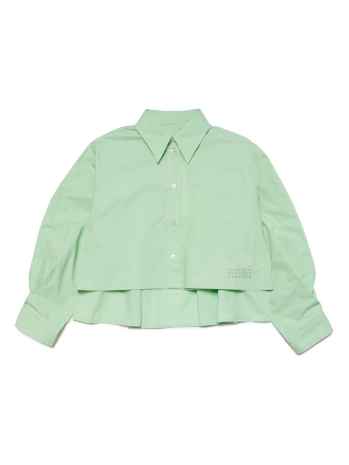 

MM6 Maison Margiela Kids рубашка с принтом, зеленый