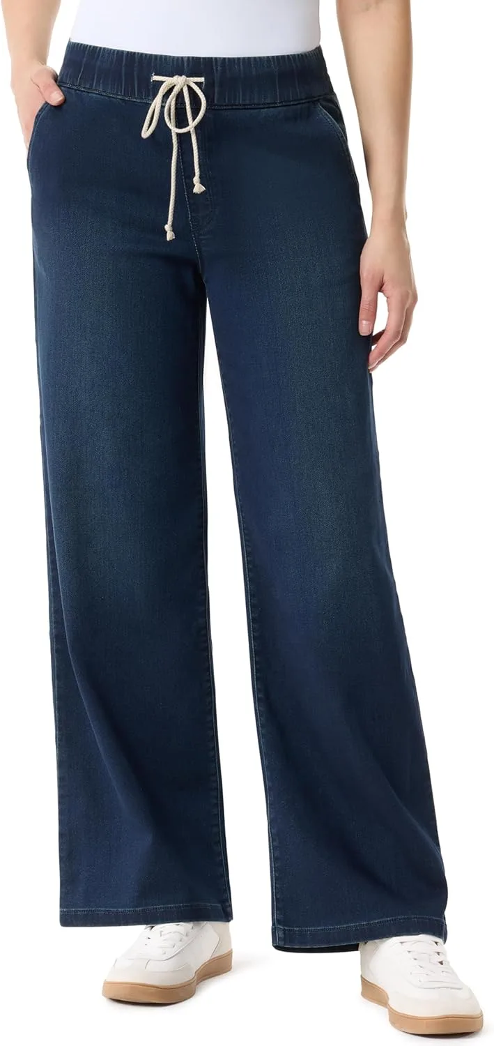 

Gloria Vanderbilt женские джинсы relaxed с кулиской и широкими штанинами