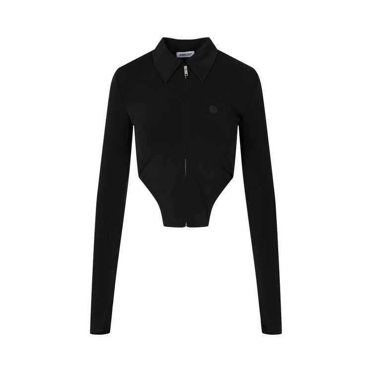 

Топ Ambush Zip Up Cropped Top, черный