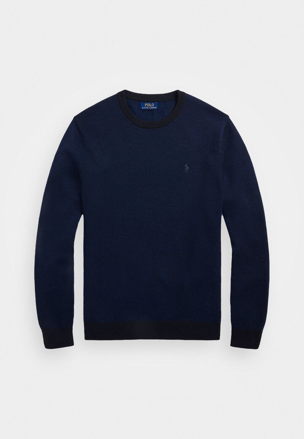 

Джемпер HERRINGBONE-KNIT WASHABLE WOOL JUMPER Polo Ralph Lauren, темно-синий