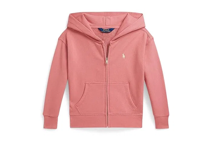 Худи на молнии Terry Polo Ralph Lauren Kids, Desert Rose