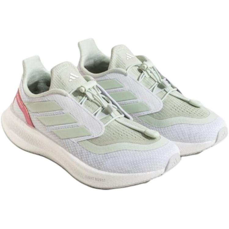 Adidas Pureboost 5 нескользящие износостойкие низкие детские беговые кроссовки white kids' — фото 4