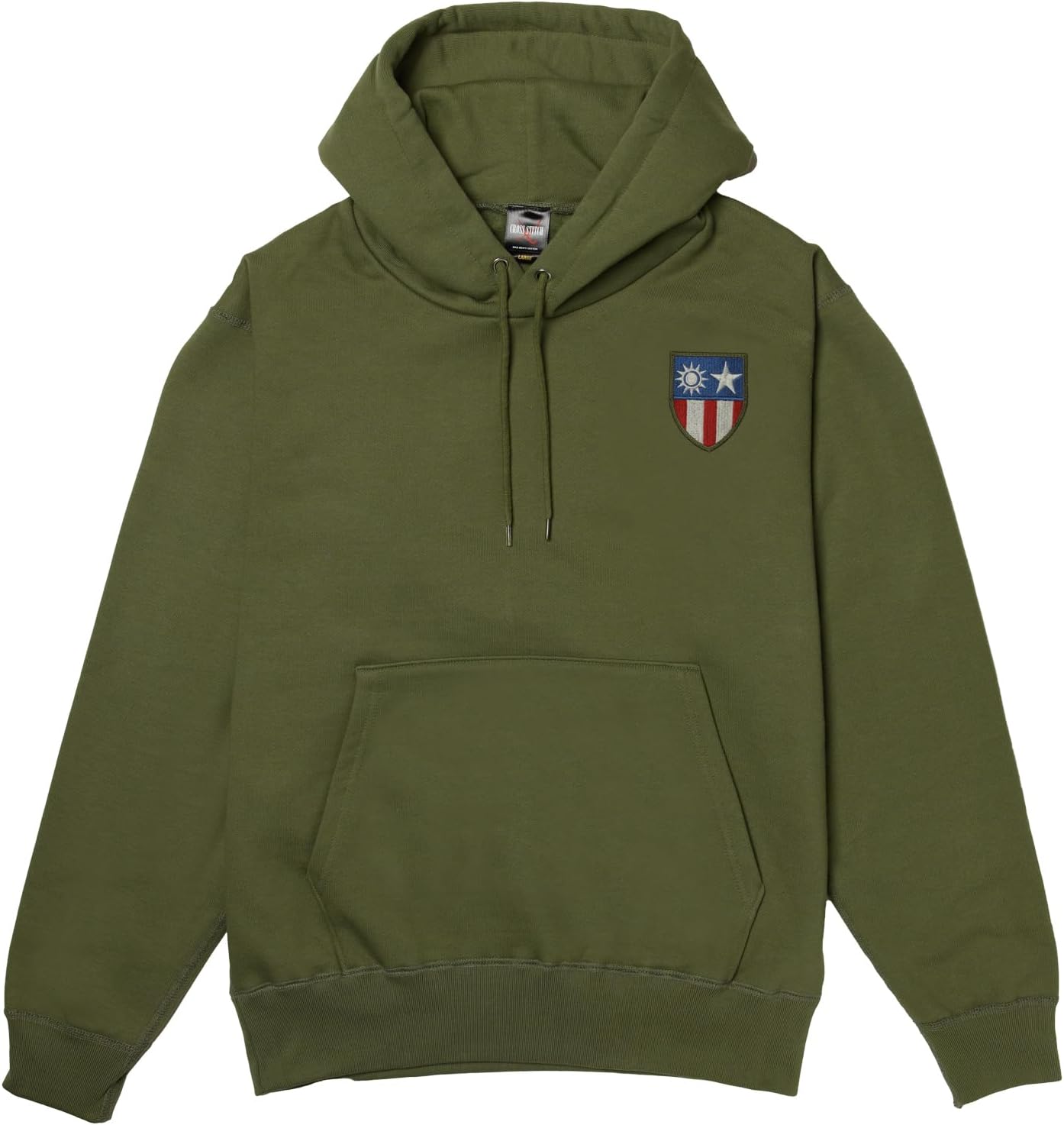 

Толстовка с капюшоном в стиле F, нашивка с гербом армии США, на флисовой подкладке, без капюшона, оливково-зеленый цвет F-Style