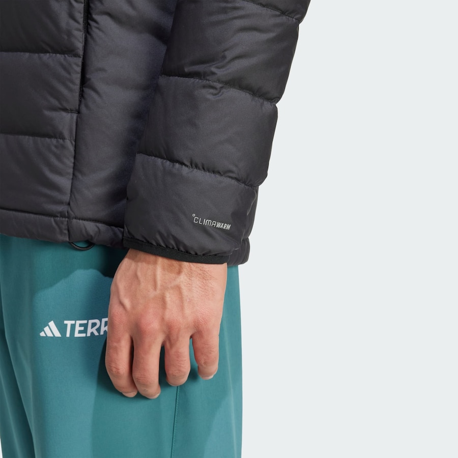 Куртка для активного отдыха ADIDAS TERREX Multi Light Down CLIMAWARM Hooded, черный — фото 4