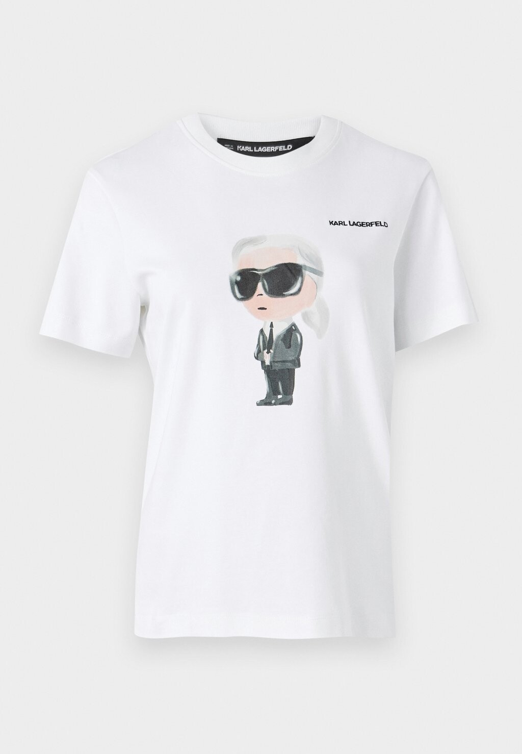 

Футболка с принтом IKON AQUARELLE KARL LAGERFELD, белый