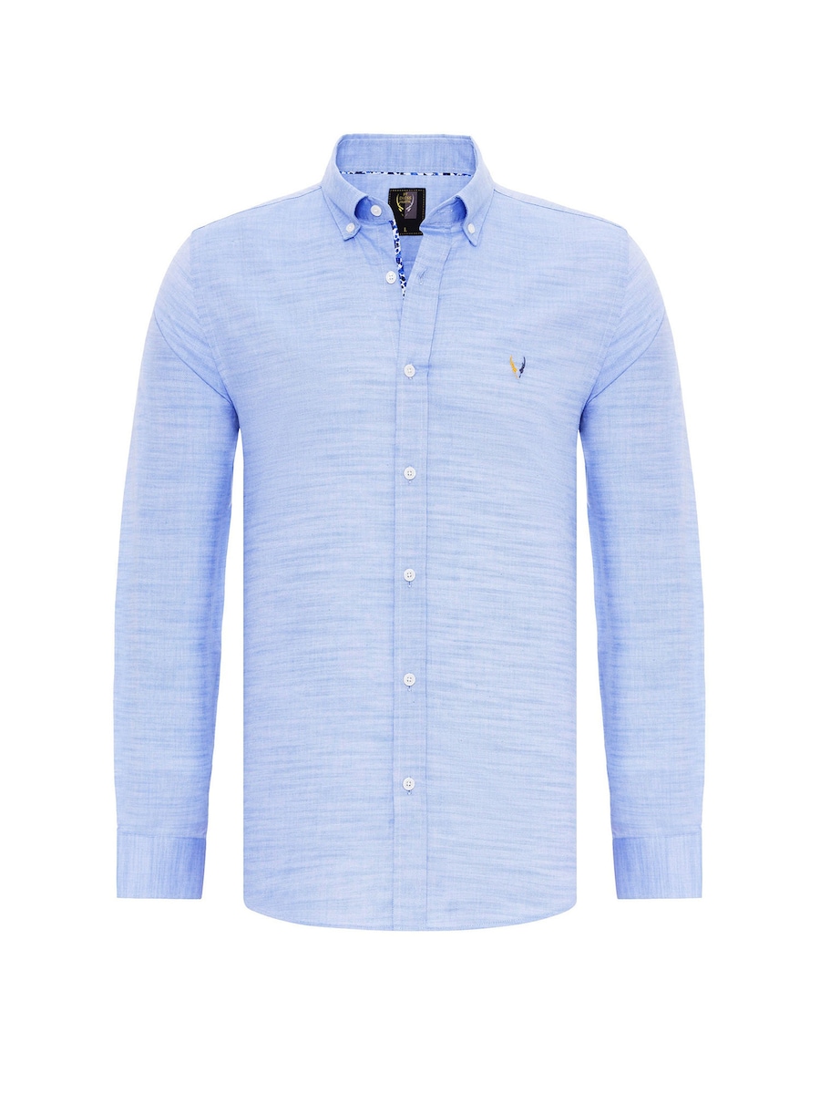 

Рубашка на пуговицах классического кроя By Diess Collection, Mottled Blue