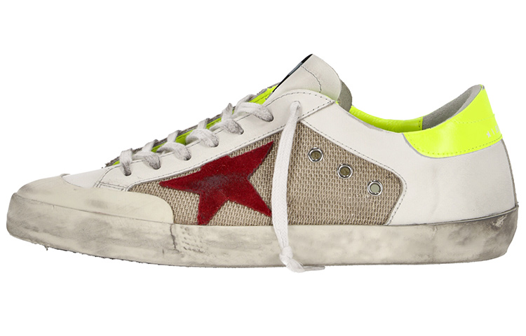 

Кроссовки мужские Golden Goose Super-Star, белый / красный