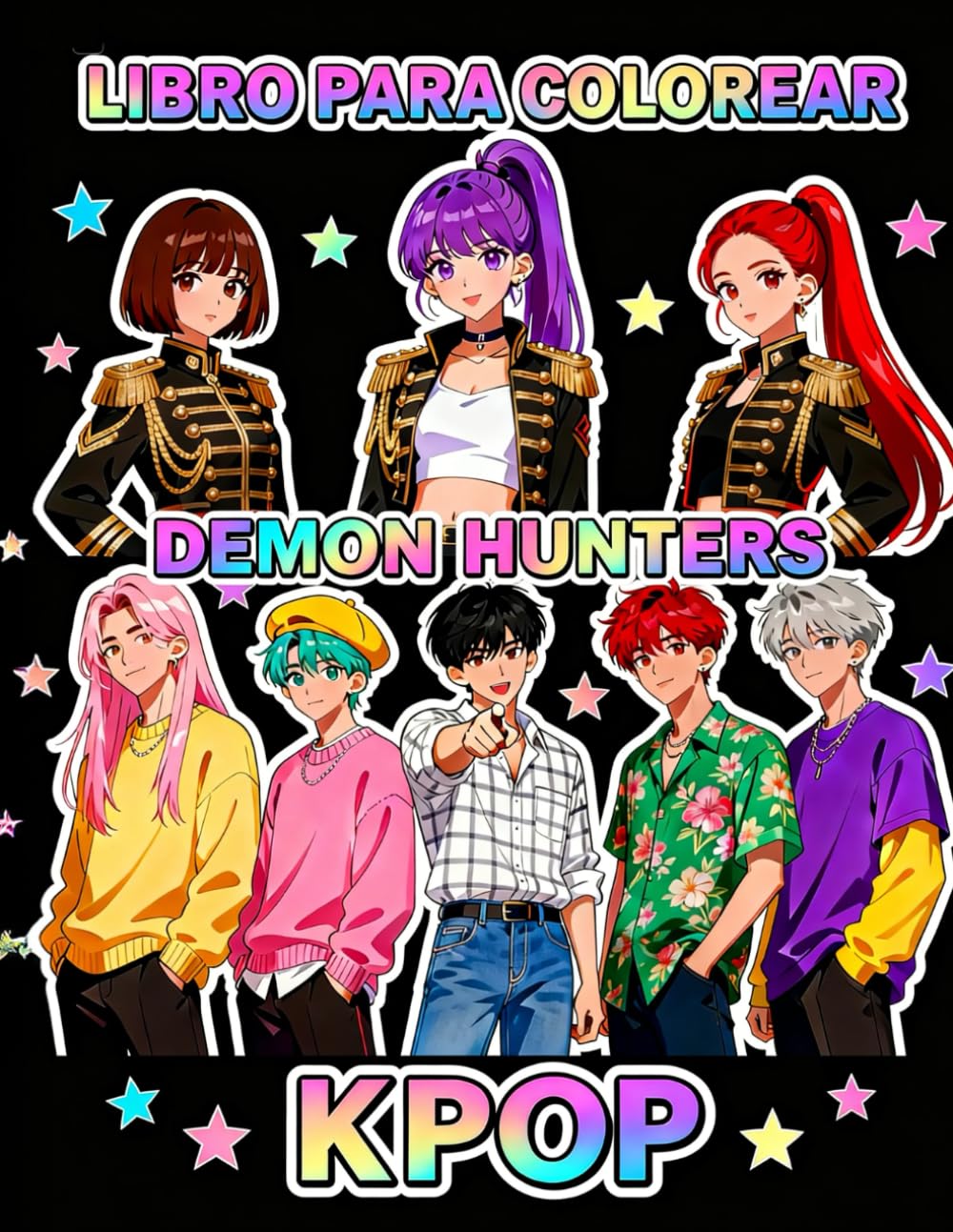 

Libro para colorear K-P-0-P: Motivos de ídolos y escenario para amantes de la música (Spanish Edition) (Independently published)