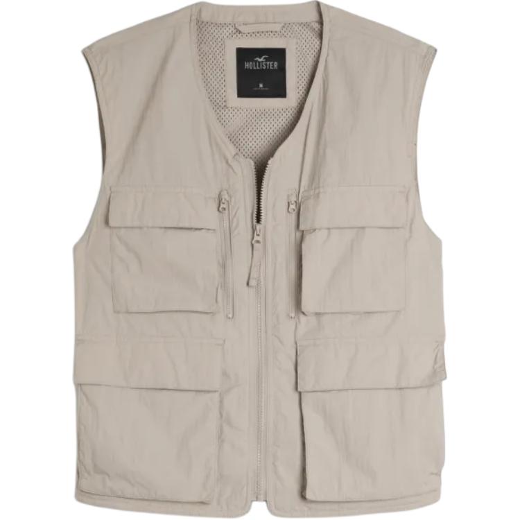 

Hollister Коричнево-желтый мужской жилет, Brown Yellow