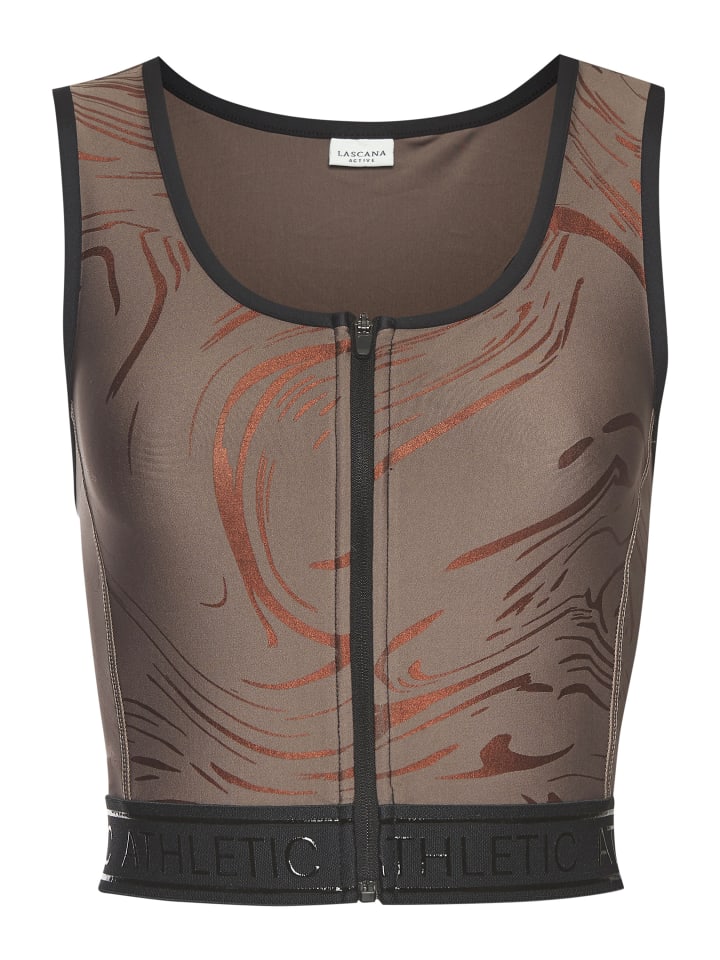 

Функциональный топ LASCANA ACTIVE, цвет braun, kupfer