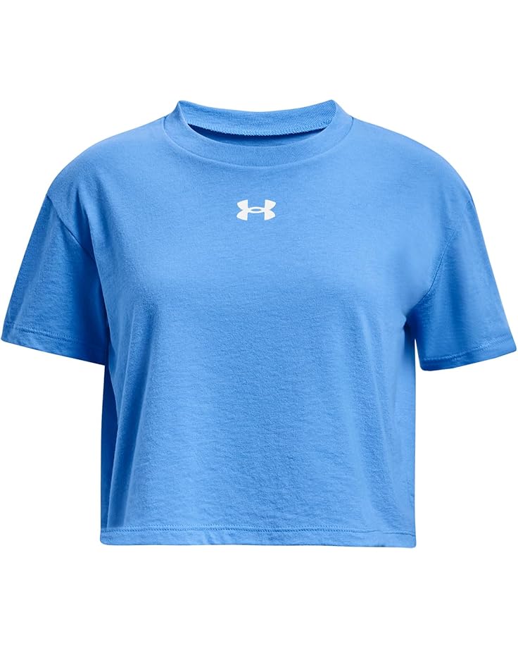 

Толстовка Under Armour Kids Crop Sportstyle Logo Short Sleeve T-Shirt, цвет Water/White